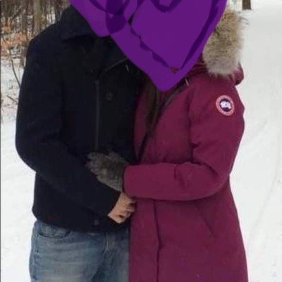 Amazing condition XS Canada Goose parka in plum (discontinued colour) - Picture 3 of 3